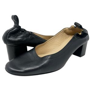 Everlane Black Leather Heels